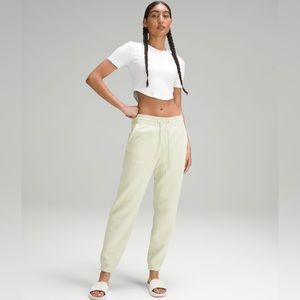 Lululemon hold tight cropped t shirt- white- size 4